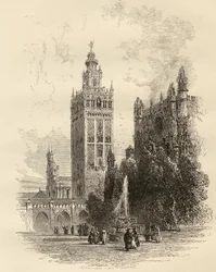 Die Giralda, Sevilla, Spanien, aus 